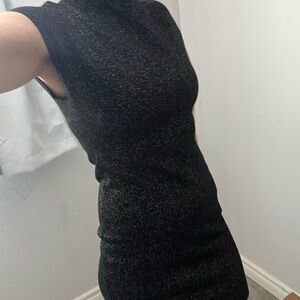 Zara Black Sparkle Mini Dress
